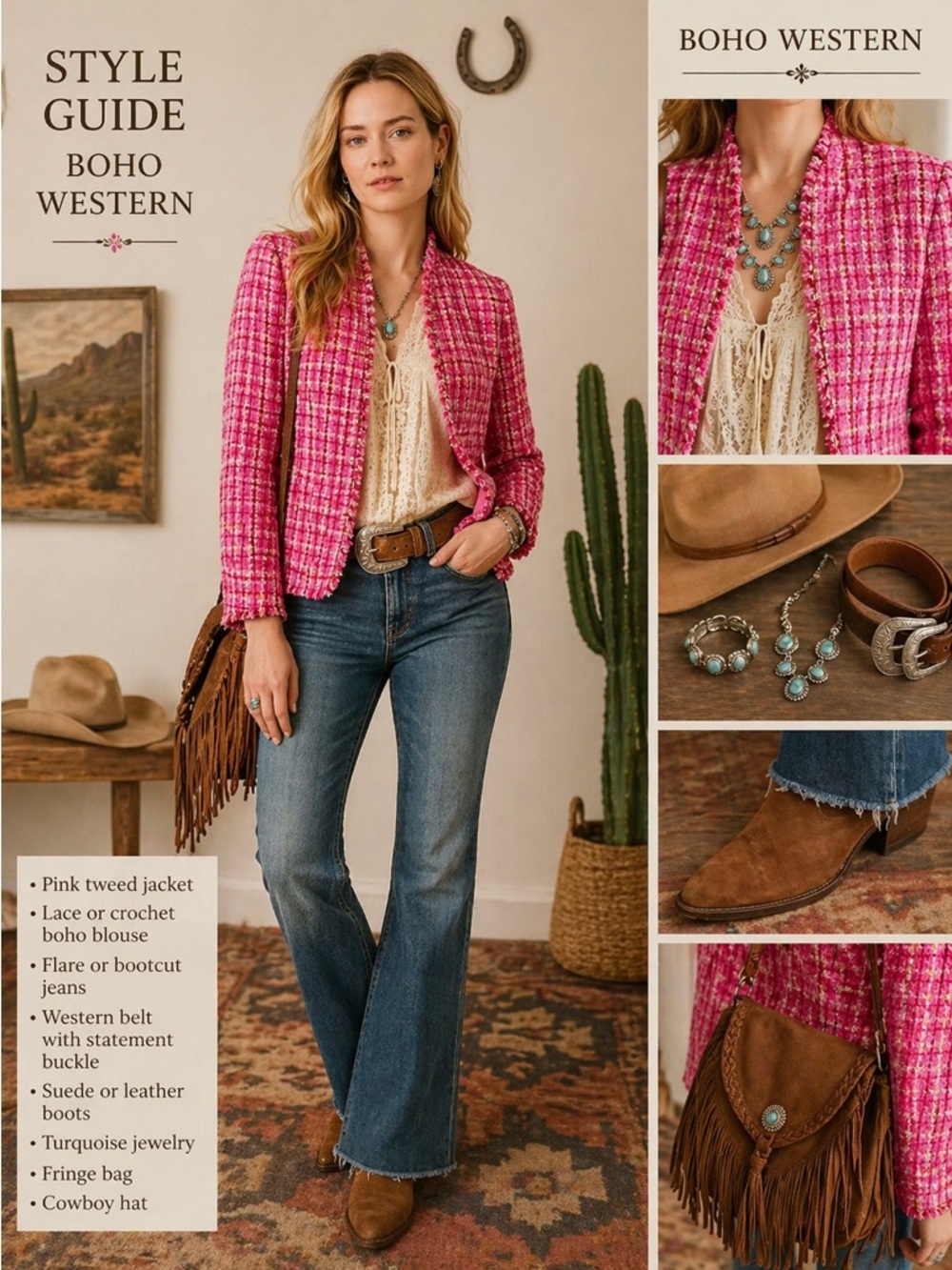 Ann Taylor Pink Fringe Tweed Jacket - 4